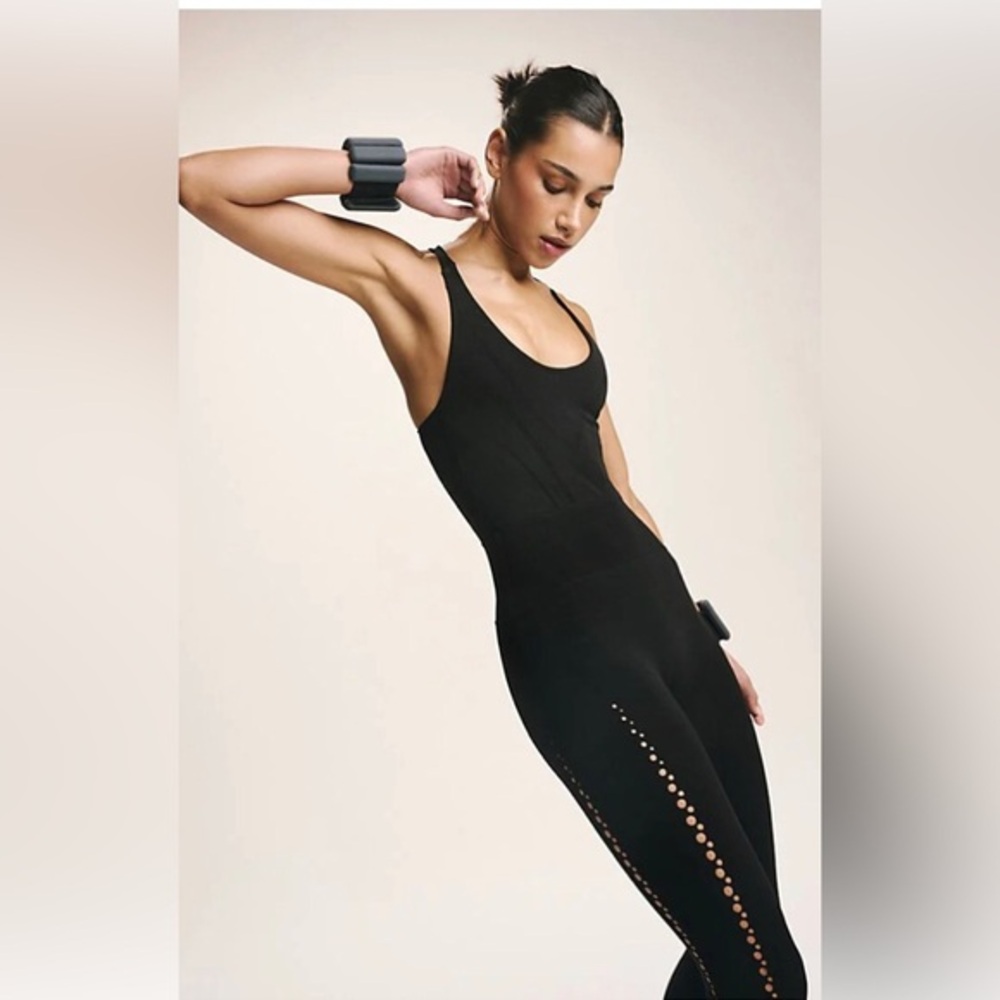 FREE PEOPLE FP Movement brick Running Through‎ My Mind Onesie jumpsuit size M - Picture 9 of 9